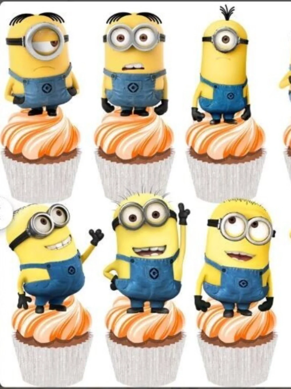 24 Minions Despicable Cupcake Toppers